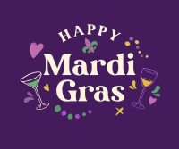 Mardi Gras Toast Facebook Post