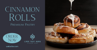 Cinnamon Rolls Elegant Facebook Ad