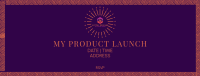 Art Deco Product Launch Facebook Cover Image Preview