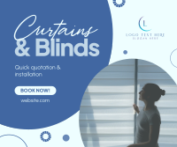 Curtains & Blinds Installation Facebook Post