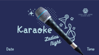 Karaoke Ladies Night Facebook Event Cover