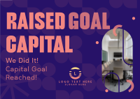 Corporate Capital Goal Achieved Postcard