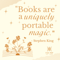 Book Magic Quote Instagram Post Image Preview