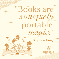 Book Magic Quote Instagram Post Image Preview