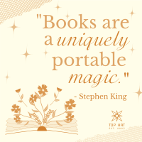 Book Magic Quote Instagram Post Image Preview