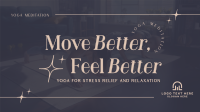 Modern Feel Better Yoga Meditation Animation