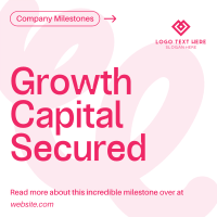 Growth Capital Secured Linkedin Post