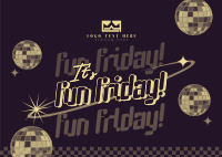 Fun Friday Party Postcard