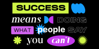 Quirky Success Quote Twitter Post