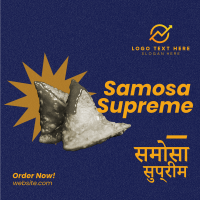 Supreme Samosa Instagram Post