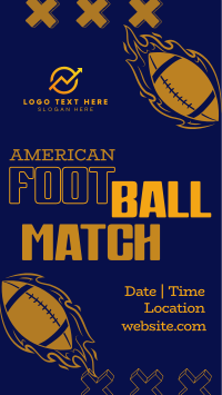 American Football Match Instagram Reel Design