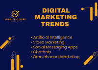 Digital Marketing Trends Postcard