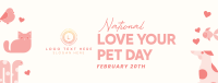 National Love Your Pet Day Facebook Cover Design