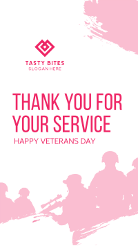 Thank You Veterans Instagram Story