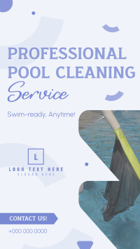 Professional Pool Cleaning Service Facebook Story