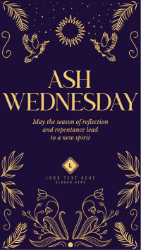 Rustic Ash Wednesday Instagram Story