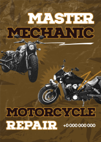 Motorcycle Repair Poster