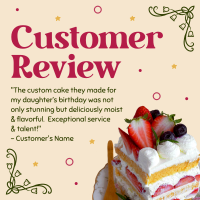 Birthday Cake Review Instagram Post