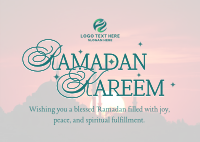 Ramadan Sunset Postcard