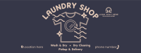 Line Work Laundry Facebook Cover Design