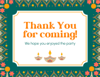 Diwali Festival Thank You Card Image Preview