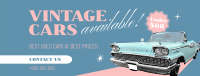 Vintage Cars Available Facebook Cover