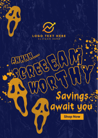 Scream Worthy Discount Poster