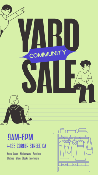 Community Yard Sale Facebook Story