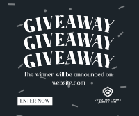 Confetti Giveaway Announcement Facebook Post