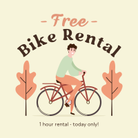 Free Bike Rental Instagram Post