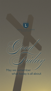 Good Friday Crucifix Greeting Instagram Reel