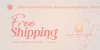 Shipping Discount Twitter Post Design