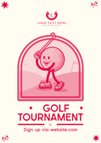 Retro Golf Tournament Flyer