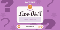 Stylish Live Q&A Twitter Post