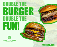 Burger Day Promo Facebook Post