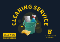 House Cleaning Service Postcard Image Preview