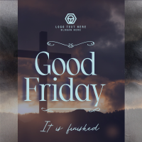 Peaceful Good Friday Linkedin Post Design