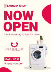 Laundry Shop Opening Flyer