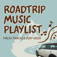 Roadtrip Music Playlist Linkedin Post Design