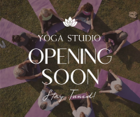 Yoga Studio Opening Facebook Post