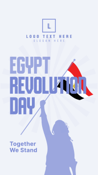 Egypt Revolution Day Facebook Story Design