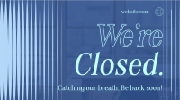 Modern Closed Business Facebook Event Cover