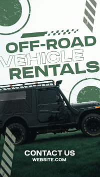 Off-road Vehicle Rentals Instagram Story Design