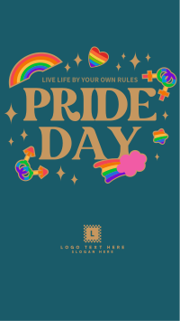 Pride Day Stickers Facebook Story