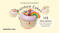 Pride Rainbow Cupcake Facebook Event Cover