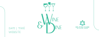 Wine and Dine Night Facebook Cover