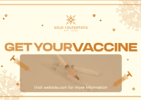 Get Your Vaccine Postcard Image Preview