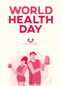 Healthy People Celebrates World Health Day Poster