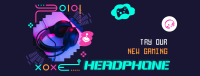 Gaming Headphone Accessory Facebook Cover