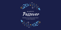 Passover Leaves Twitter Post Design